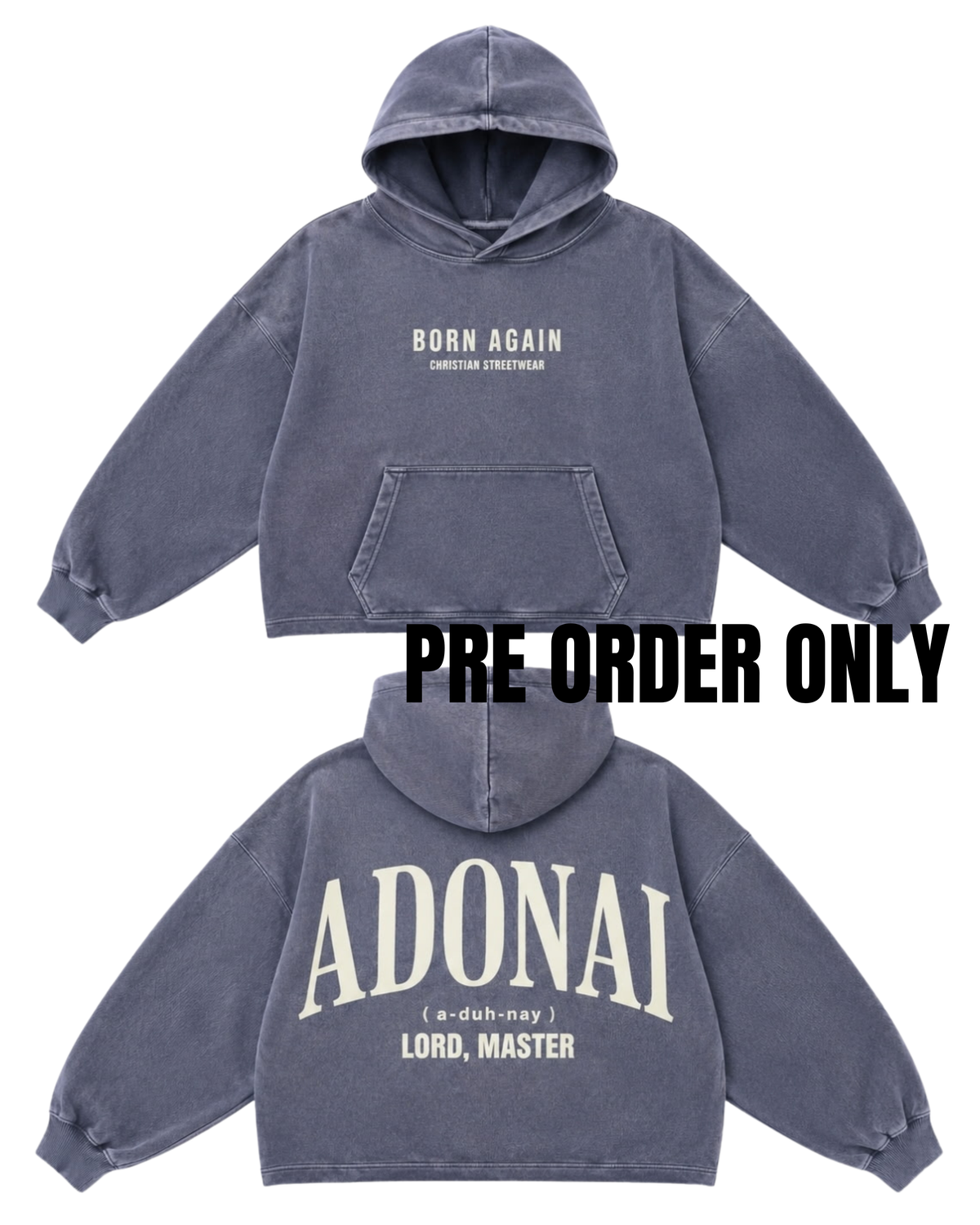 Adonai Hoodie – Christian Streetwear Hoodie