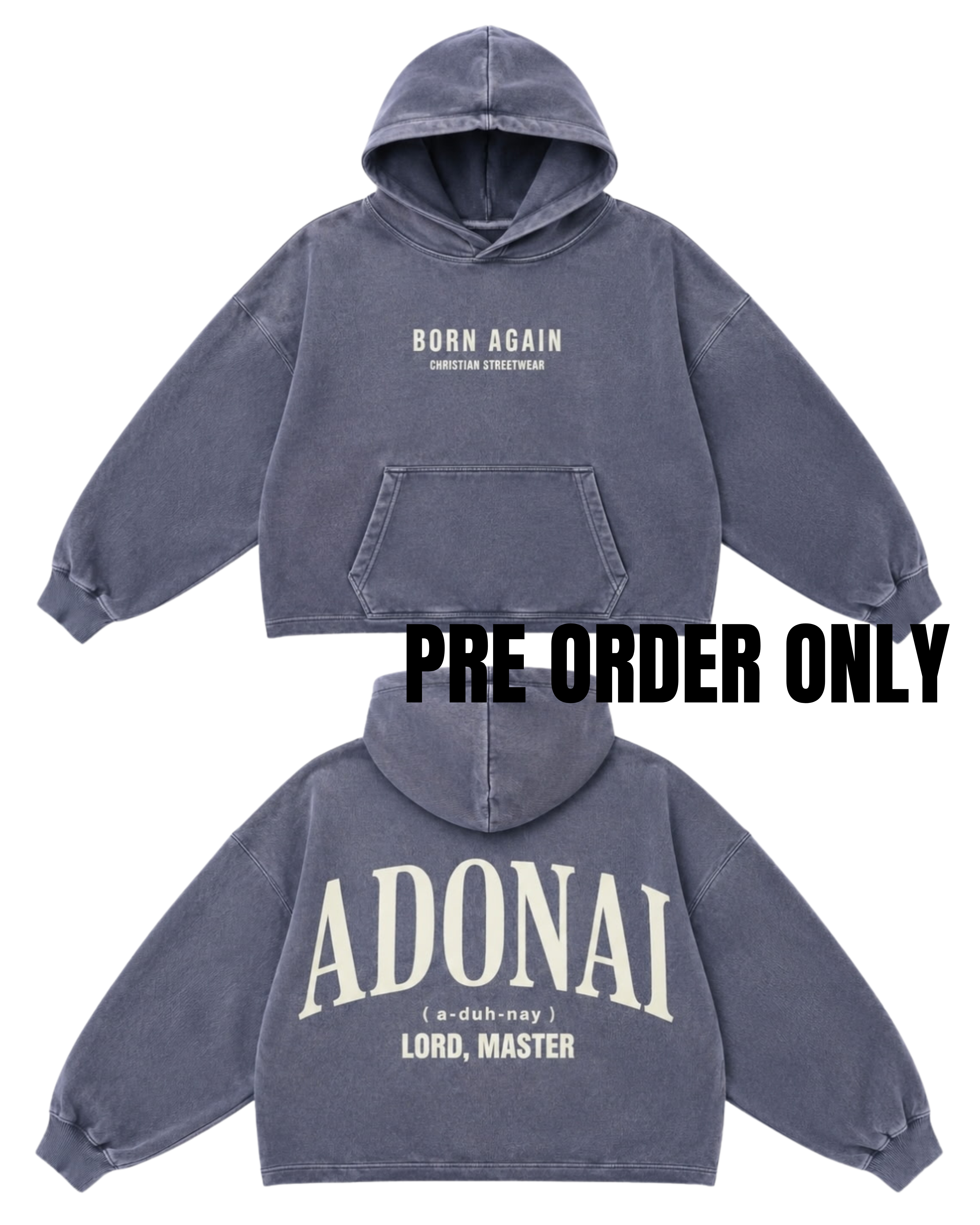 Adonai Hoodie – Christian Streetwear Hoodie