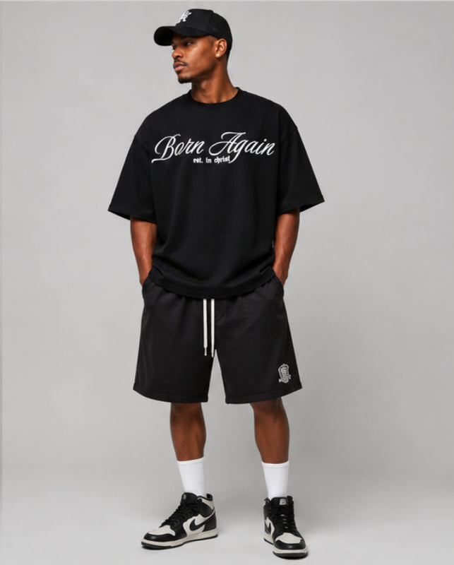 Born Again “Established in Christ” Heavyweight Tee