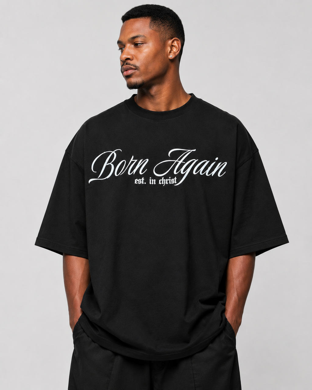 Born Again “Established in Christ” Heavyweight Tee