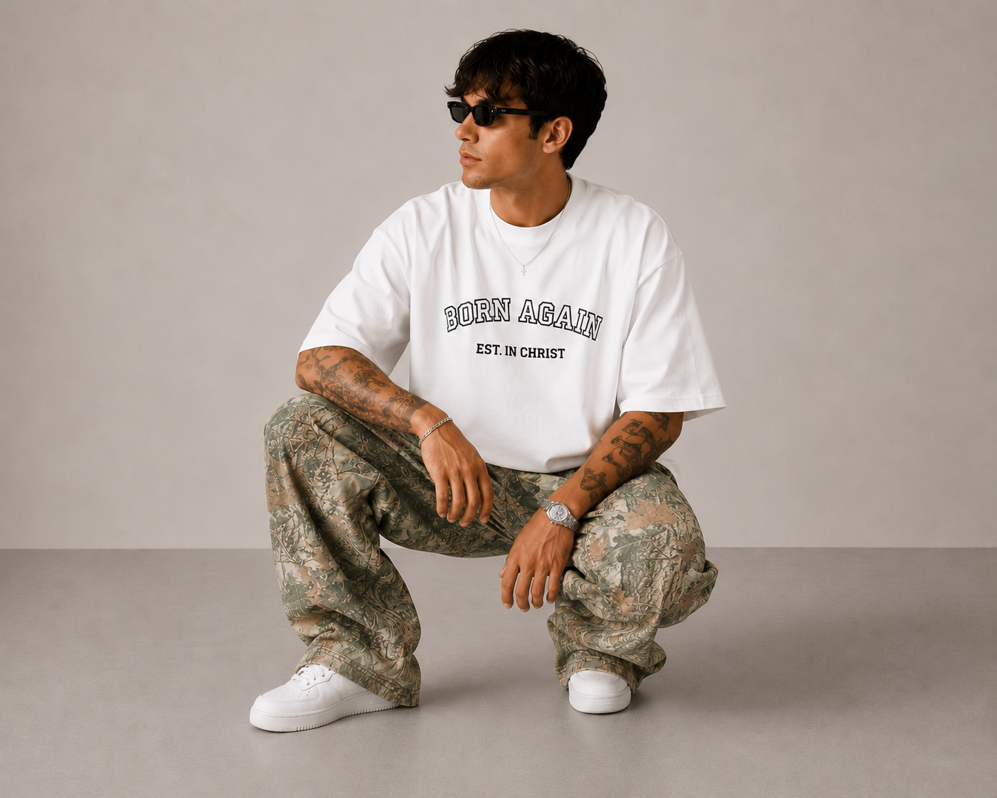 Camo Streetwear Sweatpants – Relaxed Fit Christian Streetwear Pants