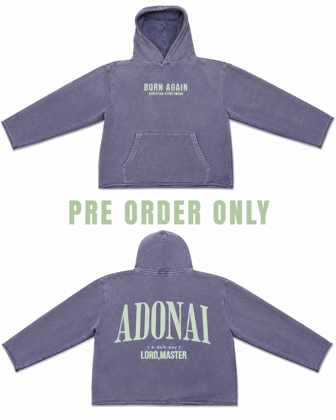 Adonai Hoodie – Christian Streetwear Hoodie