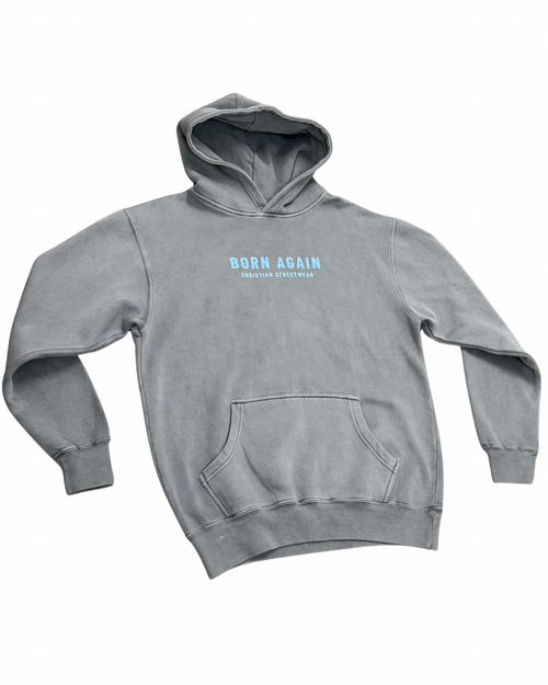 ADONAI “Lord, Master” Hoodie – Christian Streetwear Heavyweight Pullover (Gray)