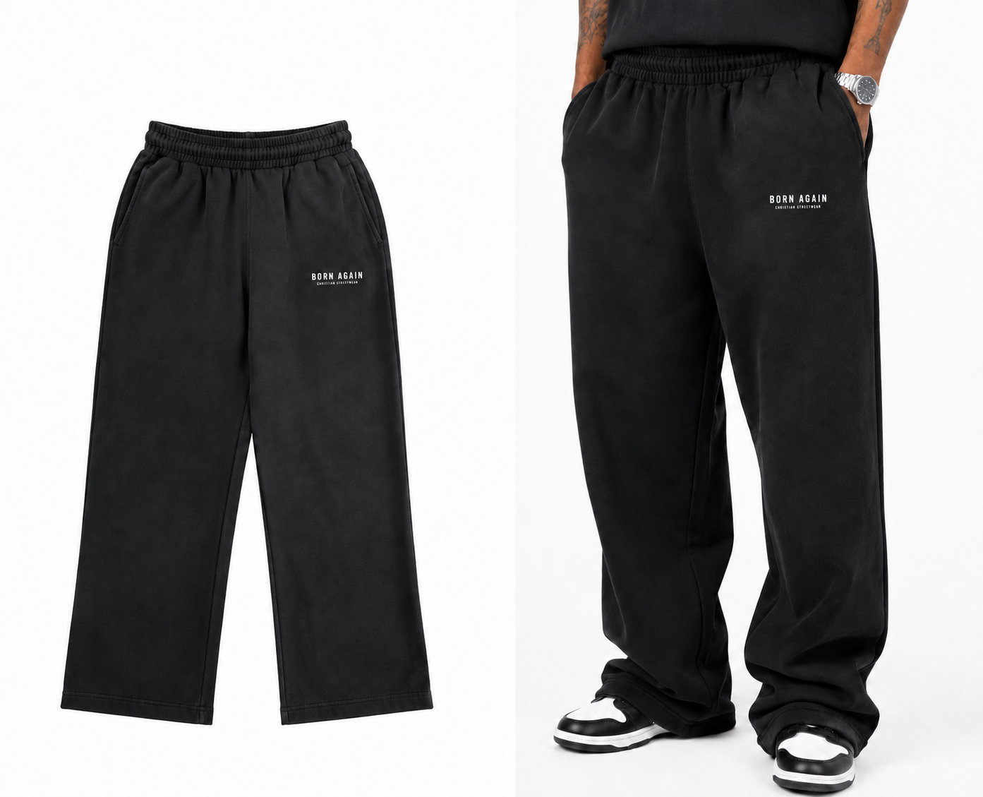 Essential Black Sweatpants – Relaxed Fit Christian Streetwear Pants